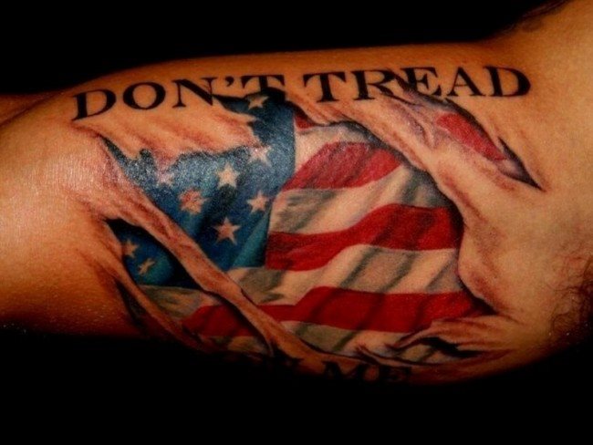 Que symbolise un tatouage des USA ?