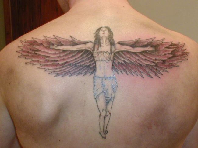 Que symbolise un ange sur un tatouage ?