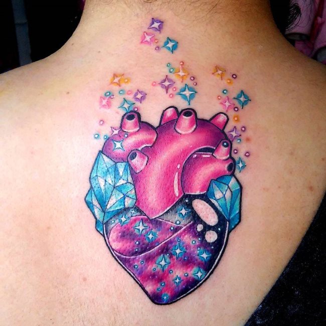 Que symbolise un cœur sur un tatouage ?