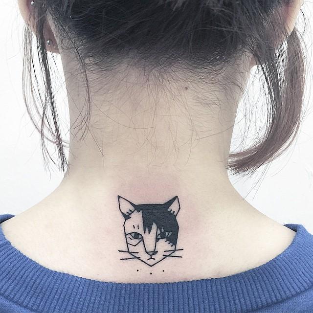 tatouage chat 09