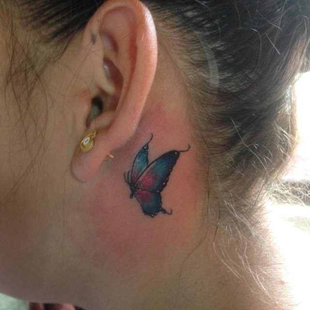 tatouage derriere oreille 59