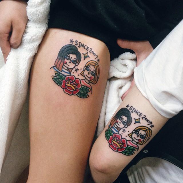 85 Tatouages d'amitié : nouvelles photos