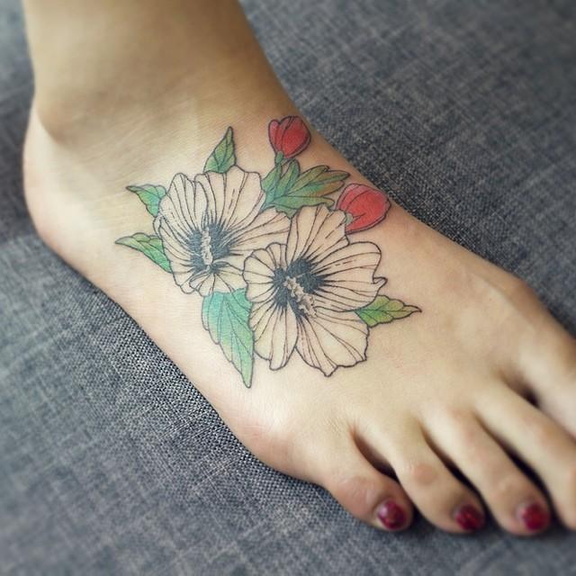 tatouage pied 59