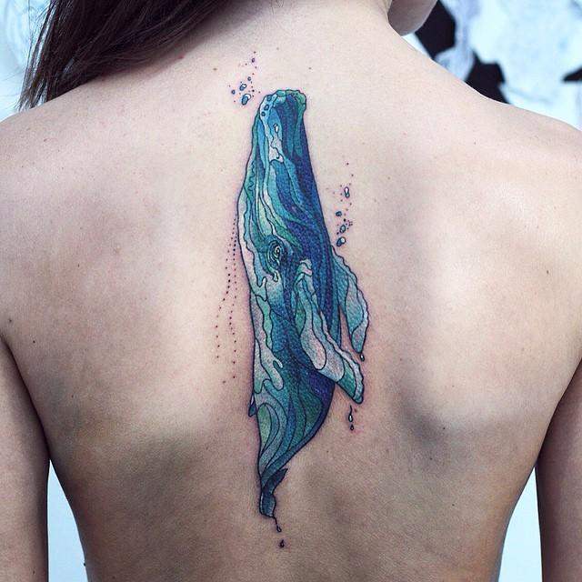 tatouage baleine 87