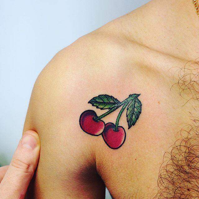 89 Tatouages et dessins de cerises rouges