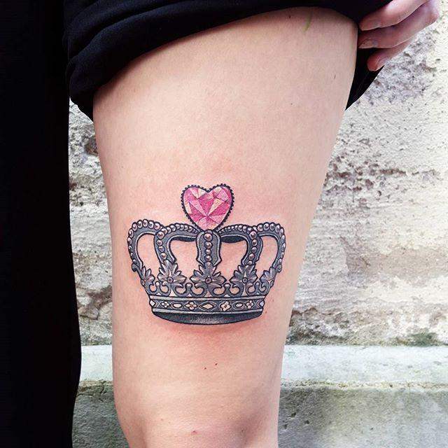 tatouage couronne 39