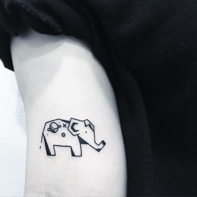 tatouage elephant 13