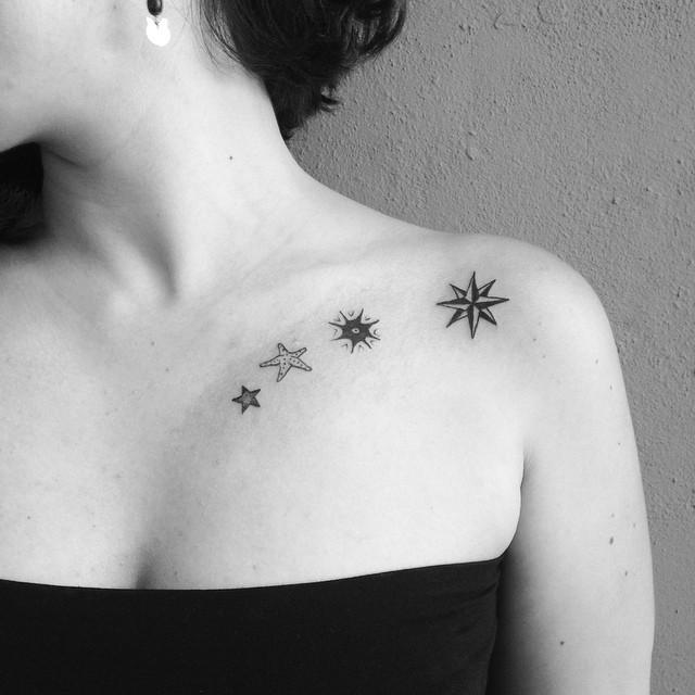 tatouage etoile 69