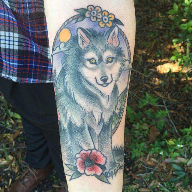 tatouage loup 15