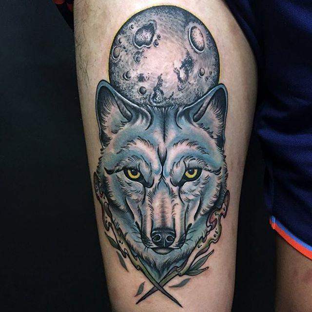 tatouage loup 75