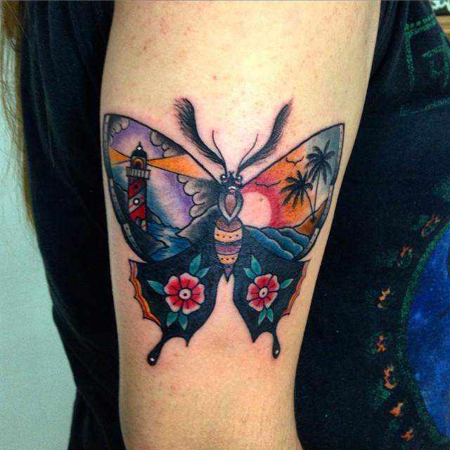 tatouage papillon 139