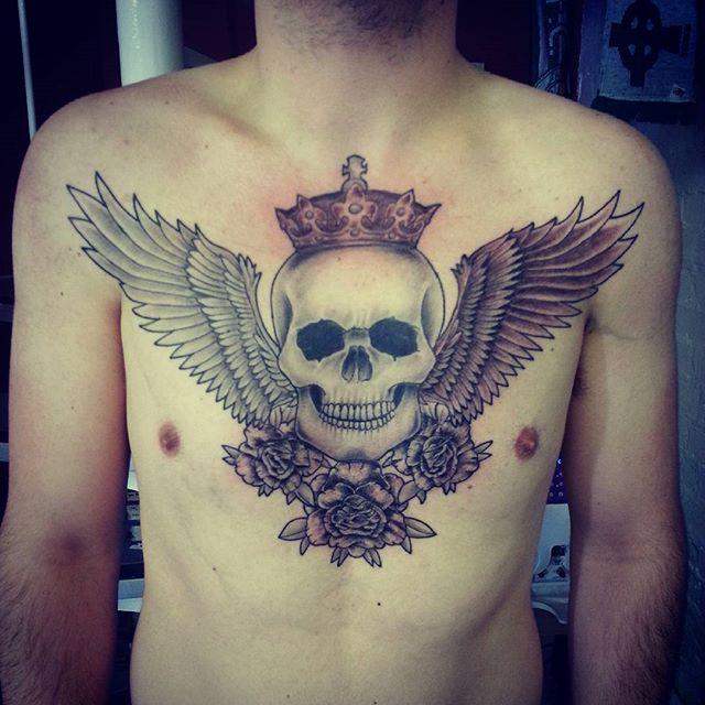 tatouage tete de mort 67