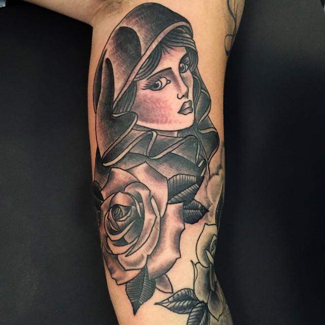 tatouage vierge marie 103