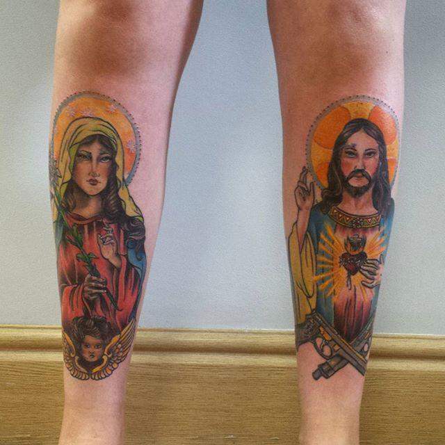 tatouage vierge marie 59