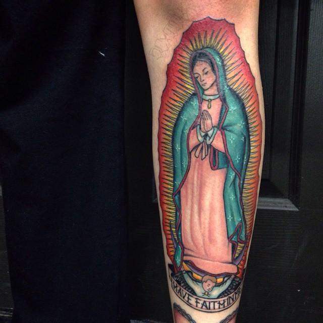 tatouage vierge marie 67