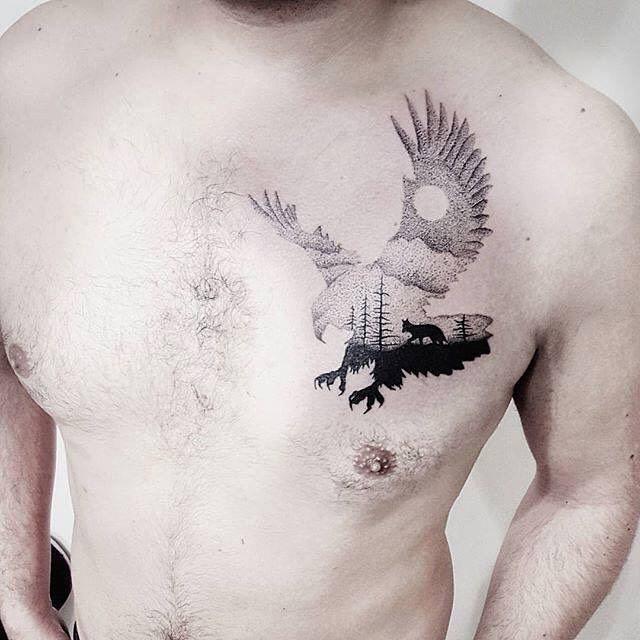 tatouage aigle 39