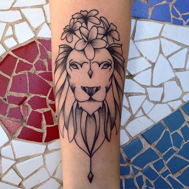 tatouage lion 29