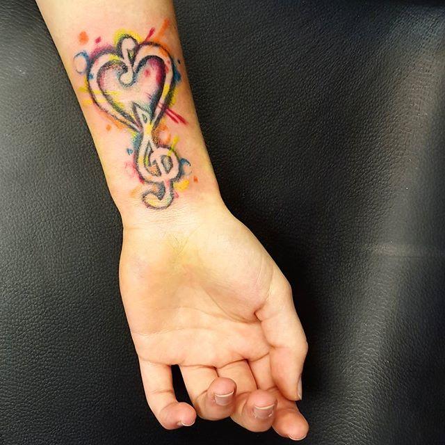 tatouage note musical 19