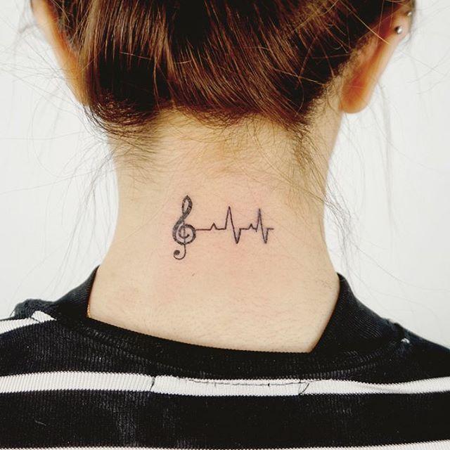 tatouage note musical 77