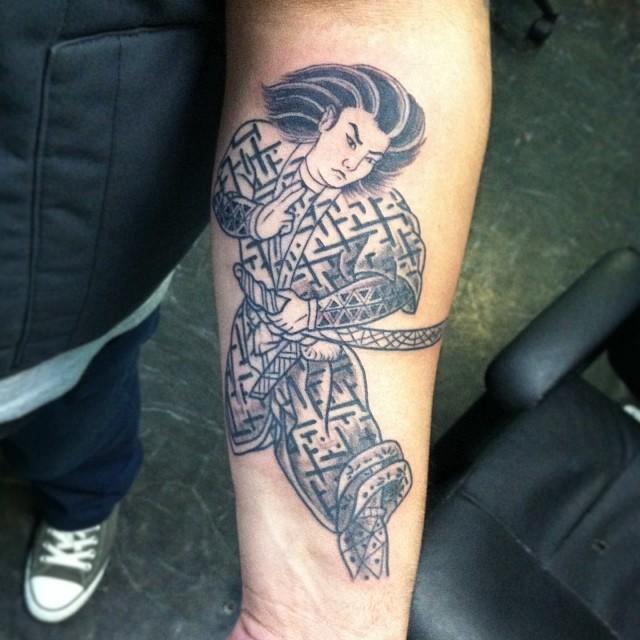 tatouage samourai 53