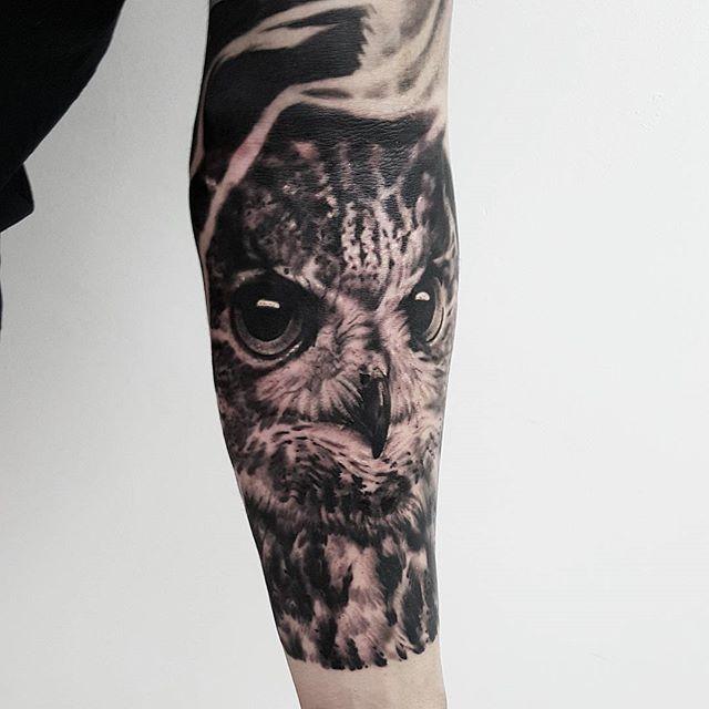 tatouage chouette hibou 111