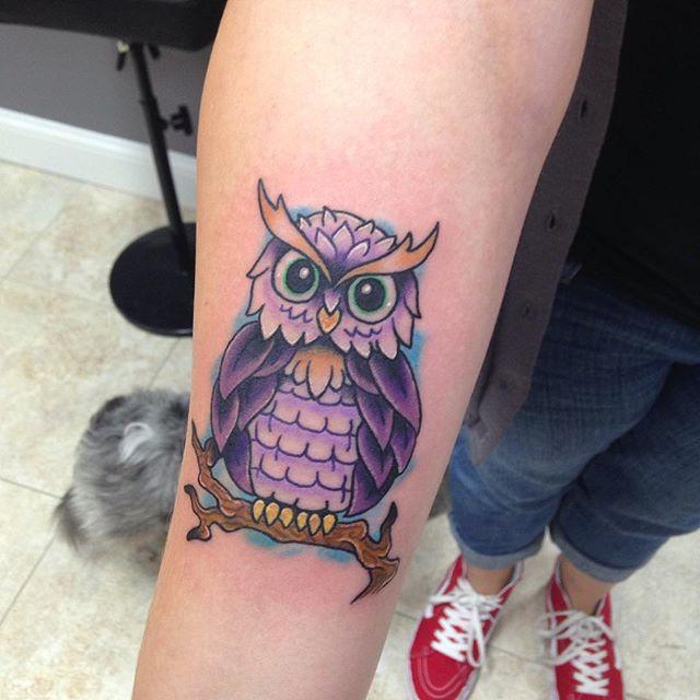 tatouage chouette hibou 117