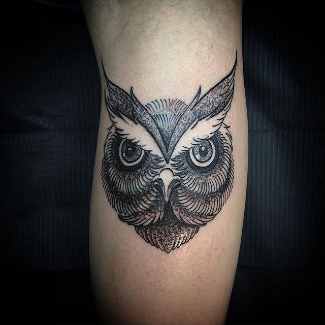 tatouage chouette hibou 119