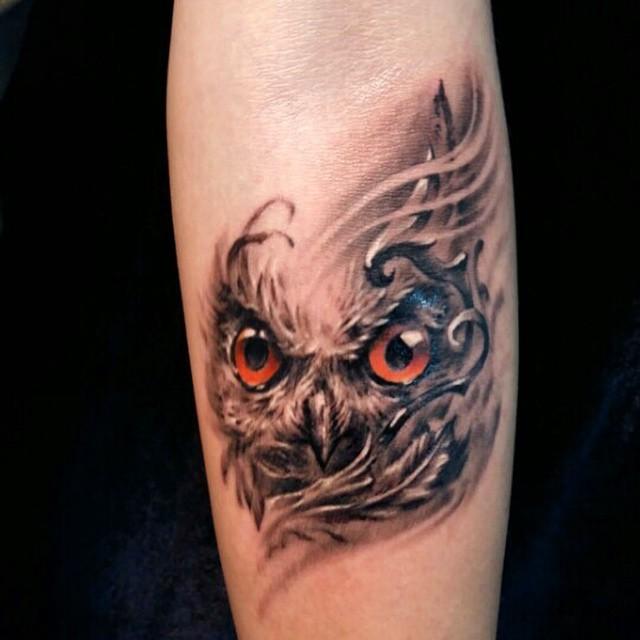 tatouage chouette hibou 15