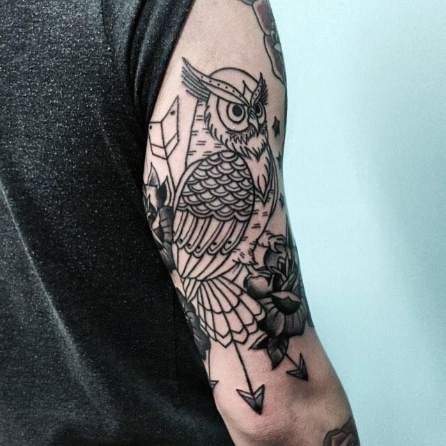 tatouage chouette hibou 21