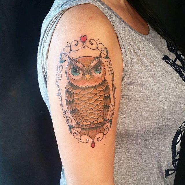 tatouage chouette hibou 57