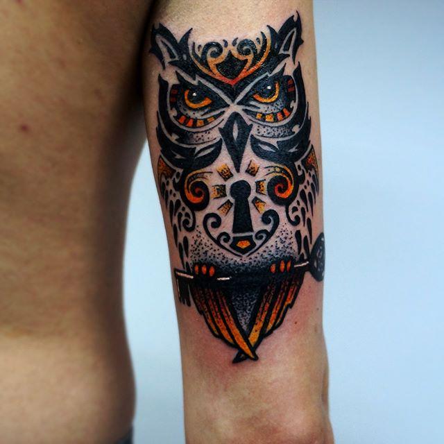 tatouage chouette hibou 69