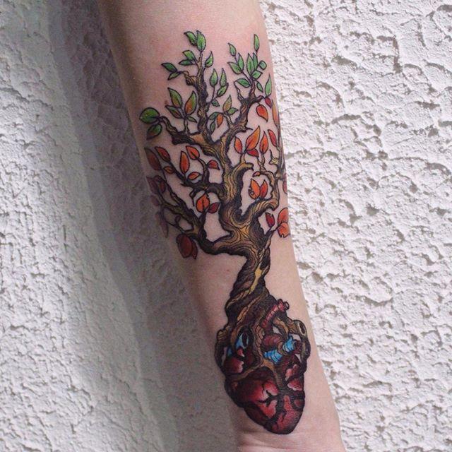 tatouage coeur 49