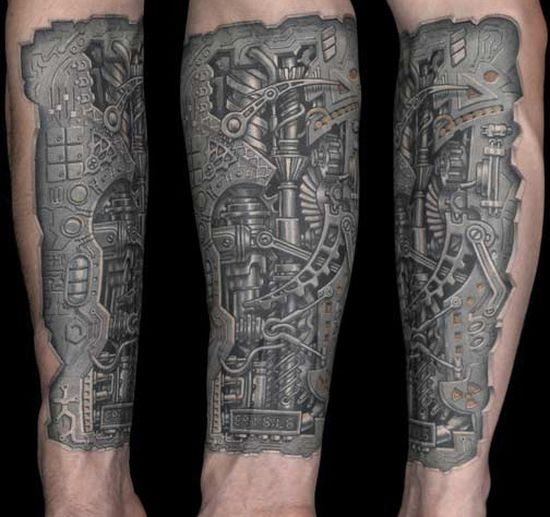 70 Tatouages biomécaniques : Galerie de dessins