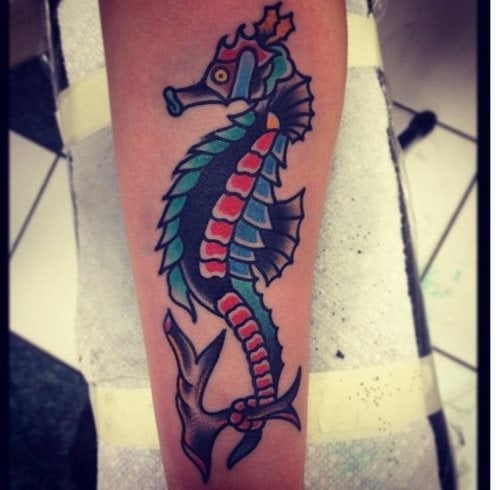 73 Tatouages d'hippocampes : Galerie