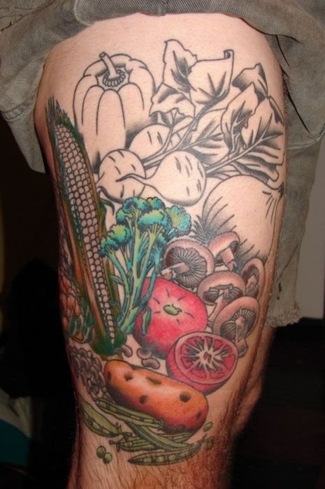 67 Tatouages de nourriture et d'aliments (gastronomie) : Galerie