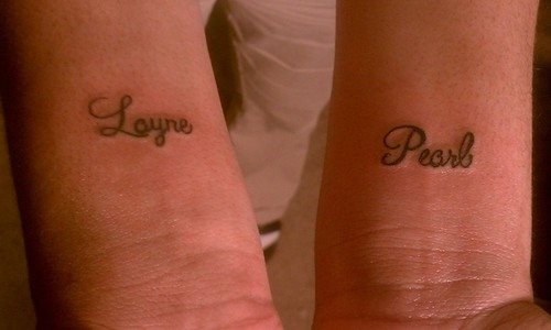 03 tatouages de lettres