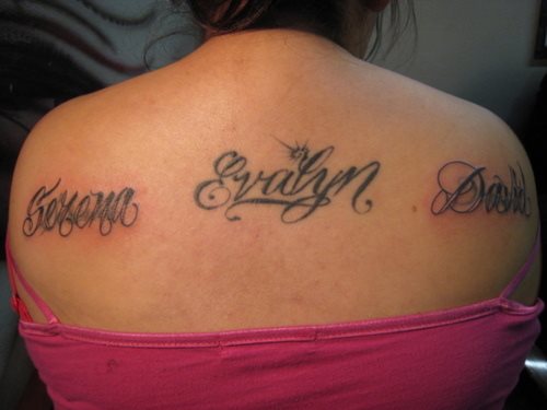 27 tatouages de lettres