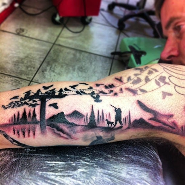 tatouage chasse chasseurs 123