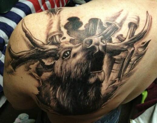 tatouage chasse chasseurs 145