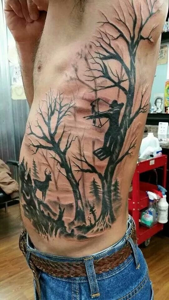 tatouage chasse chasseurs 325