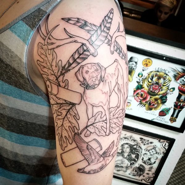 tatouage chasse chasseurs 347