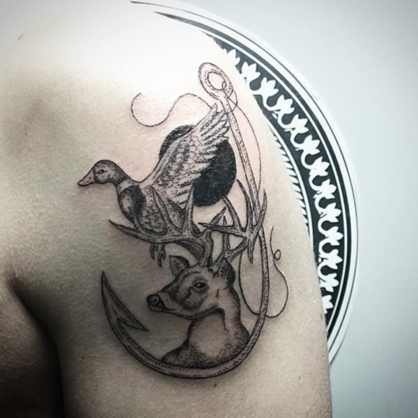 tatouage chasse chasseurs 473