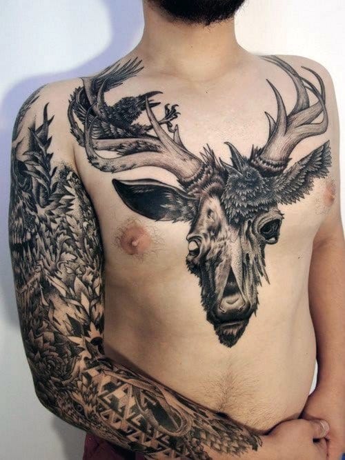 tatouage chasse chasseurs 545