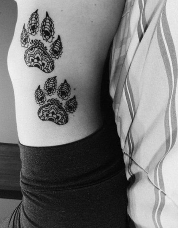 tatouage empreinte chien 01