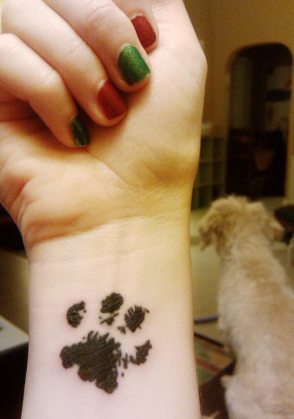 tatouage empreinte chien 117