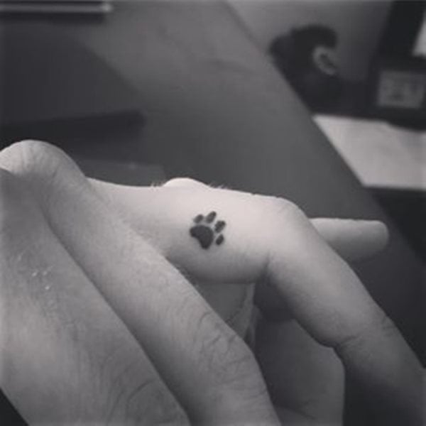 tatouage empreinte chien 123