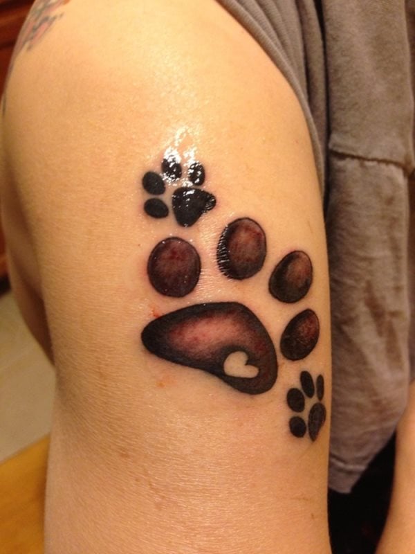 tatouage empreinte chien 159