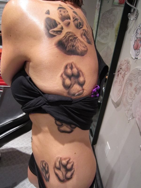 tatouage empreinte chien 175