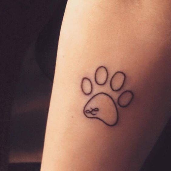 tatouage empreinte chien 183
