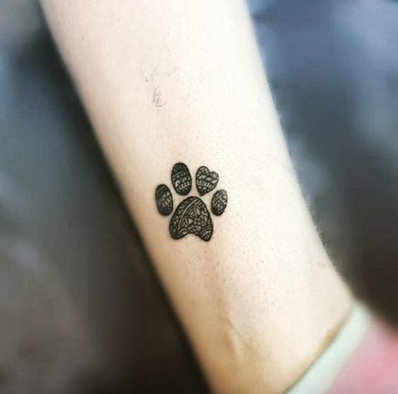 tatouage empreinte chien 205